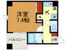 ヴィラ神戸Ⅱ 1Kの間取り