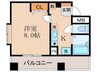 ヴィラ神戸Ⅱ 1Kの間取り