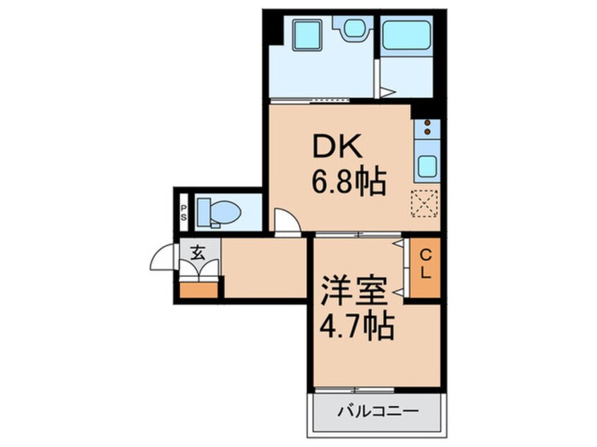 間取図 チェーロ道明寺