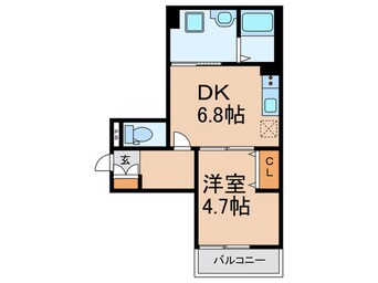 間取図 チェーロ道明寺