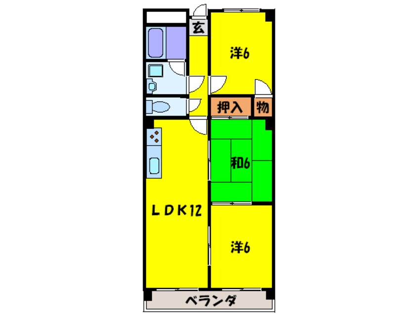 間取図 シュテルンパラスト鈴栄