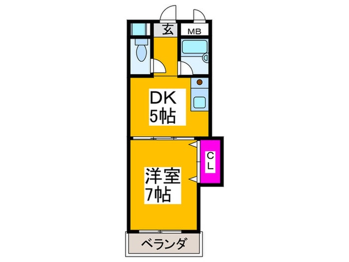 間取り図 ハイツヴァレイ中百舌鳥