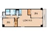 フォレスト壱番館 2LDKの間取り