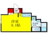 森永マンション 1Rの間取り
