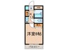 マンションロア 1Kの間取り