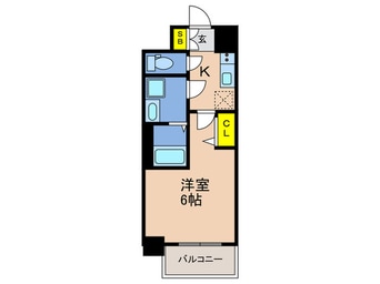 間取図 ﾚｼﾞｭｰﾙｱｯｼｭ神戸VIVANT(301)