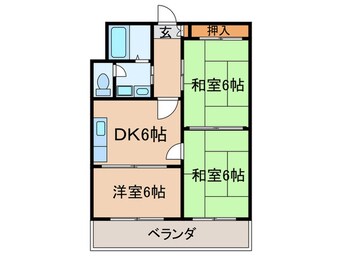 間取図 クレセント宇治