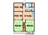 クレセント宇治 4DKの間取り