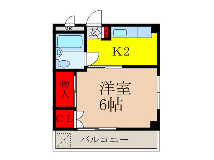 間取図 花園グレースマンション