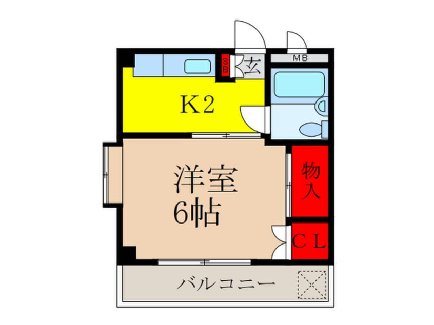 間取図 花園グレースマンション