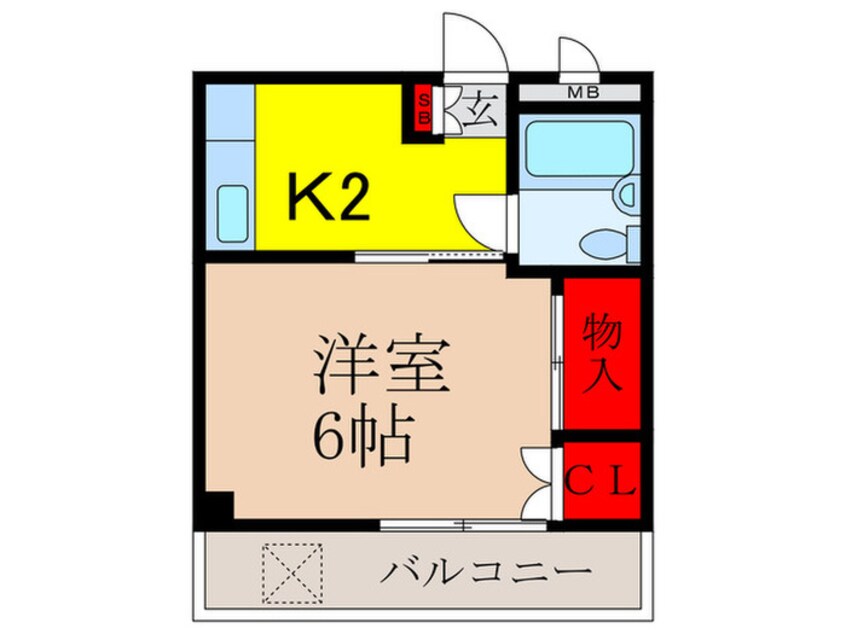 間取図 花園グレースマンション