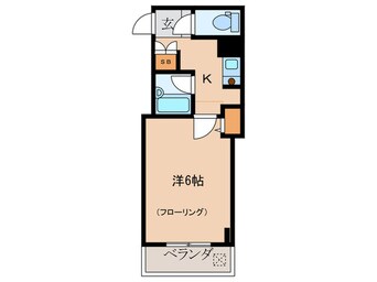 間取図 クィンシ－江坂