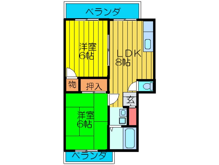 間取図 ゆったりポポＢ棟