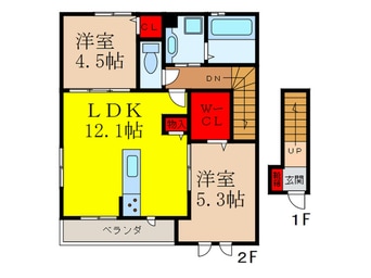 間取図 ノールテール　B棟