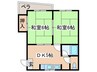 エスタ住吉公園 2DKの間取り