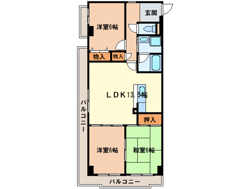 間取図 アネックス岸和田