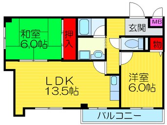 間取図 メゾンドボヌ－ル