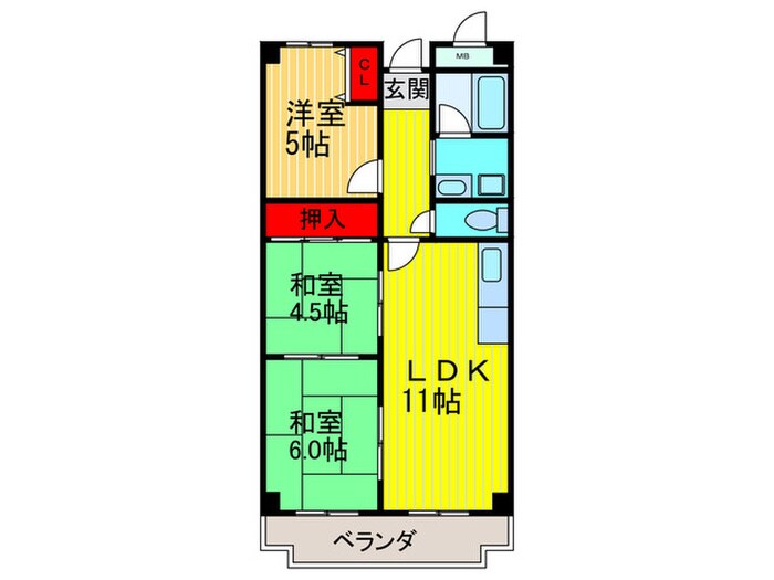 間取り図 メゾンドボヌ－ル