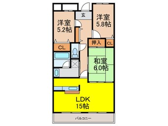 間取図 シャトレ上山手