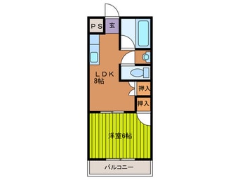 間取図 エクセル太子橋Ⅱ