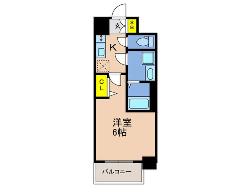 間取図 ﾚｼﾞｭｰﾙｱｯｼｭ神戸VIVANT(1203)