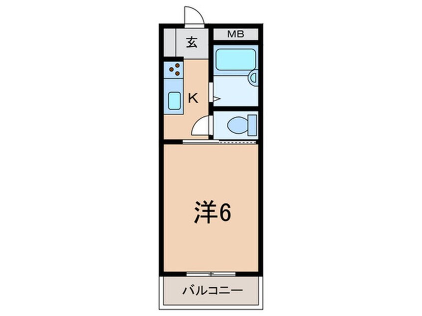 間取図 六甲アサヒ（306）