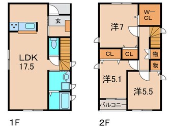 間取図 ライブリックスタウンB号地