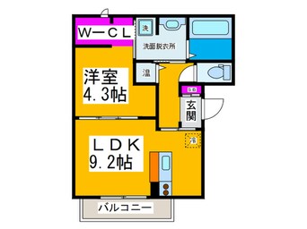 間取図 ラ　ルーチェ