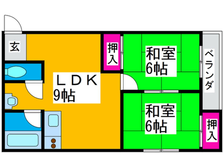 間取図 第３三国ヶ丘コ－ポ