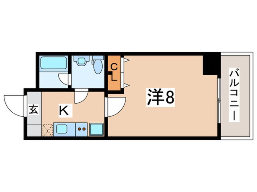 間取図 プレミアム西田辺