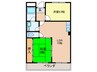竹マンション 2LDKの間取り