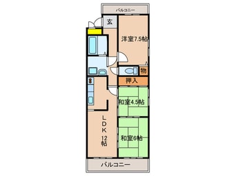 間取図 ラポ－ト柳田