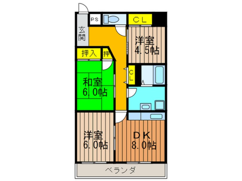 間取図 サンコート吉野