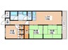 ホーユウパレス寝屋川(303) 3LDKの間取り