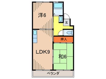 間取図 セジュール 甲東