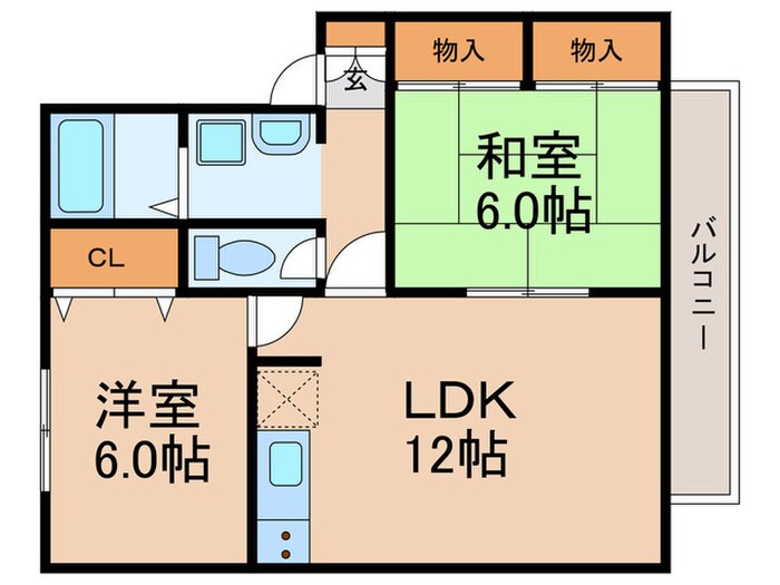 間取り図 ハイカムール庭井