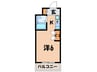 シティパレス京都東山 1Kの間取り