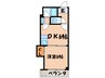 ルミエール春日森 1DKの間取り