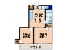 ルミエール春日森 2DKの間取り