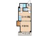 ルミエール春日森 1DKの間取り