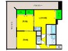 グランシャリオ高津 2LDKの間取り