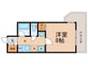 和泉ハイツ 1Kの間取り
