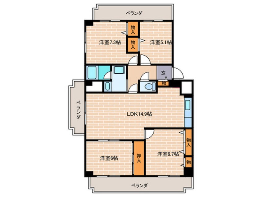 間取図 ネオハイツ西宮