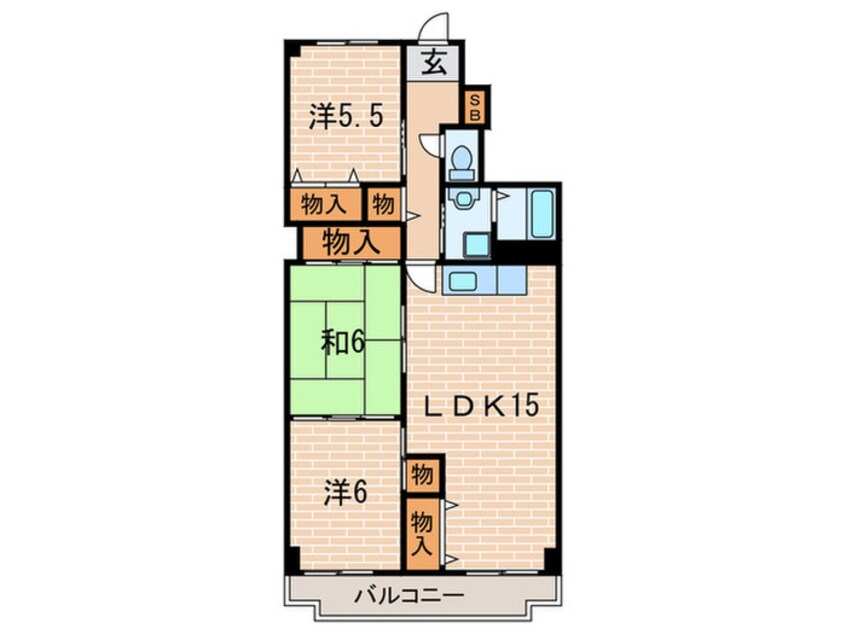 間取図 ネオハイツ西宮