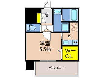 間取図 ﾚｼﾞｭｰﾙｱｯｼｭ神戸VIVANT(306)