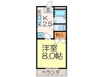 間取図 ｷｮｳｴｲﾏﾝｼｮﾝ