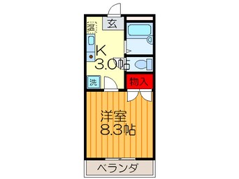 間取図 ｷｮｳｴｲﾏﾝｼｮﾝ