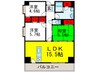 ウイング旭ヶ丘 3LDKの間取り