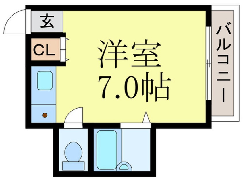 間取図 ＥＡＳＹ　ＢＯＸ　千里山東