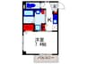 SQUARE ９豊中 1Kの間取り